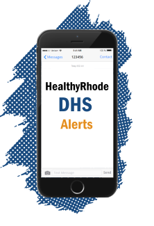 HealthyRhode | DHS Alerts graphic