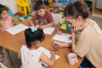 child care worker (stock photo)
