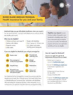 Medicaid General Info One Pager