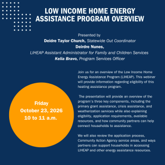 LIHEAP webinar  